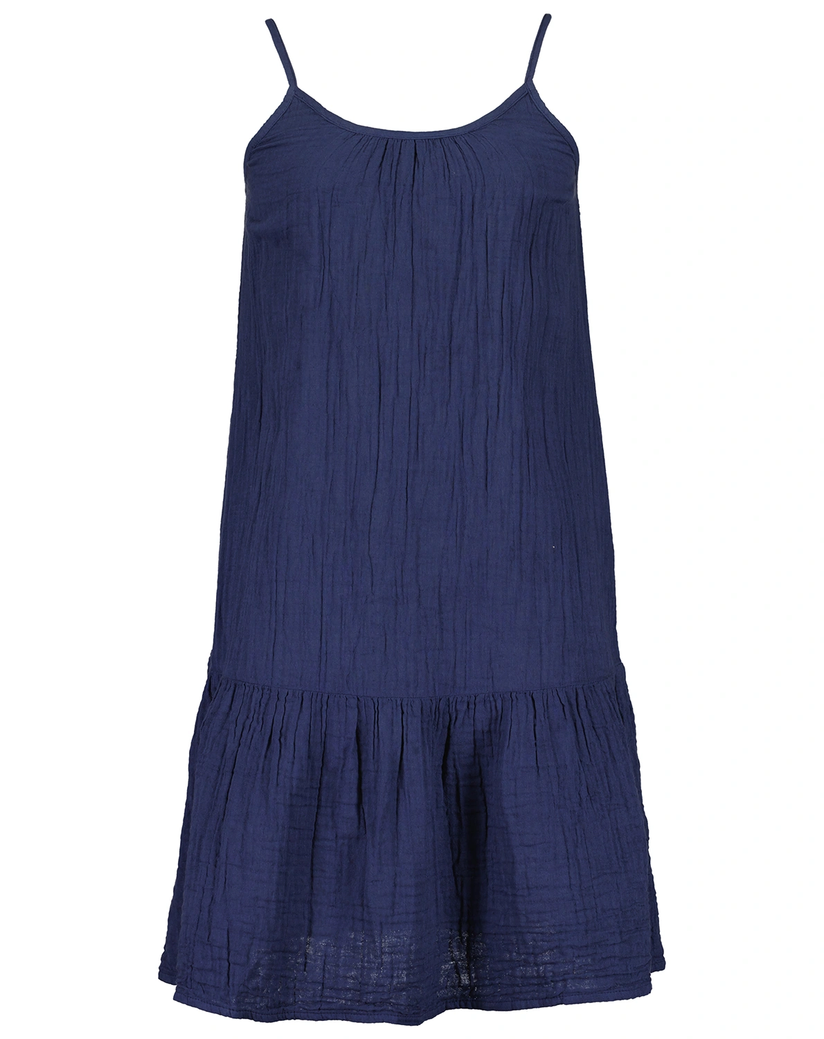 Trägerkleid VOLANT in blau