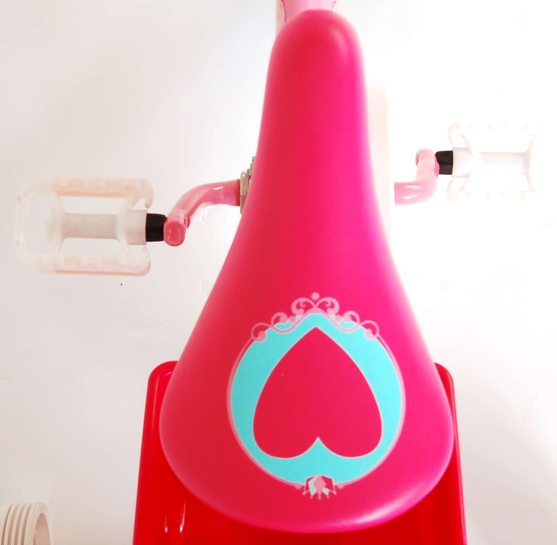 TPFSports Disney Princess Kinderfahrrad - Mädchen - 14 Zoll - Rücktritt + Handbremse - Pink