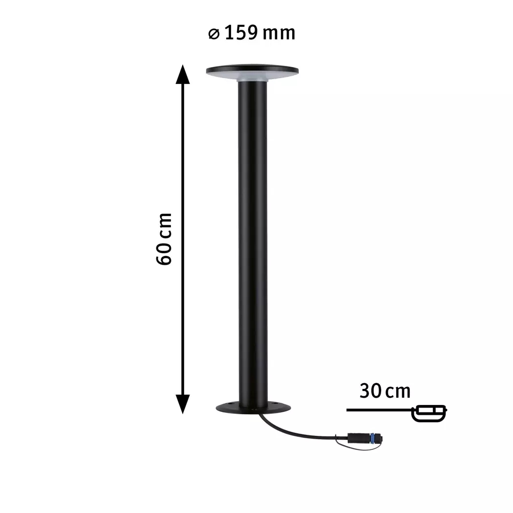 LED-Außenstehlampe Plug&Shine