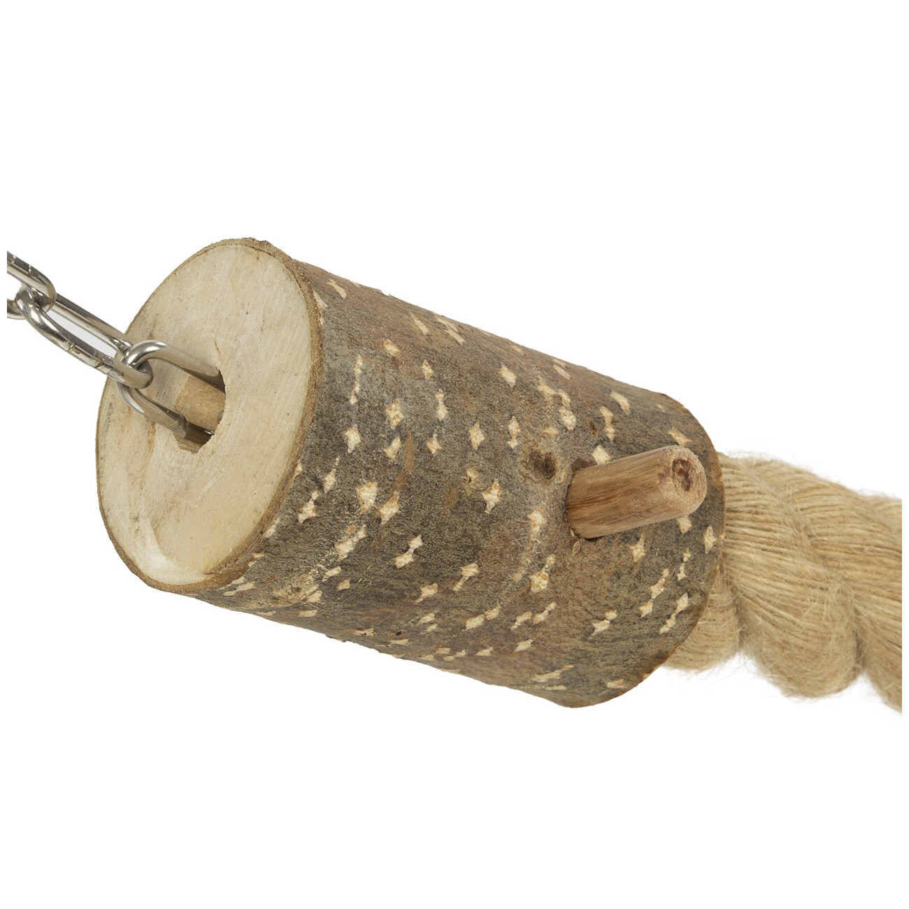 HappyBird Kletterseil Jute m. Edelstahlbefest.