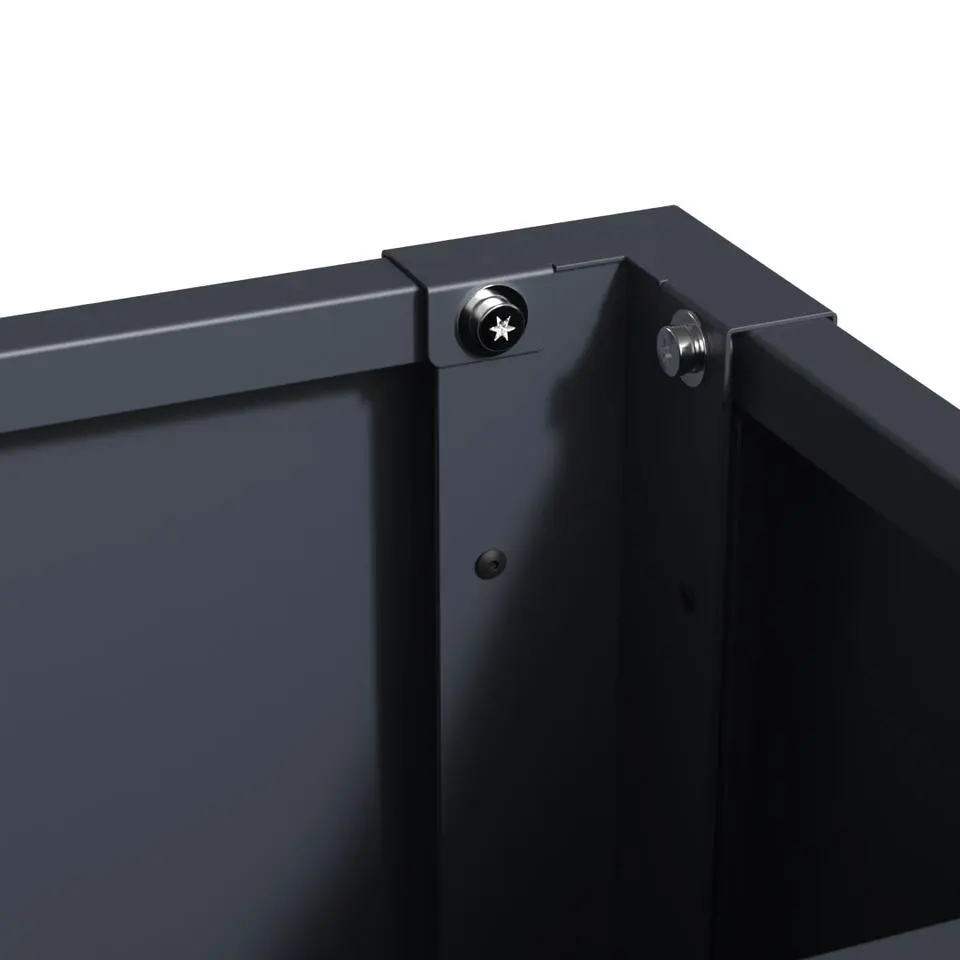 Plantenbak - 100 x 25 x 52 cm - Antraciet
