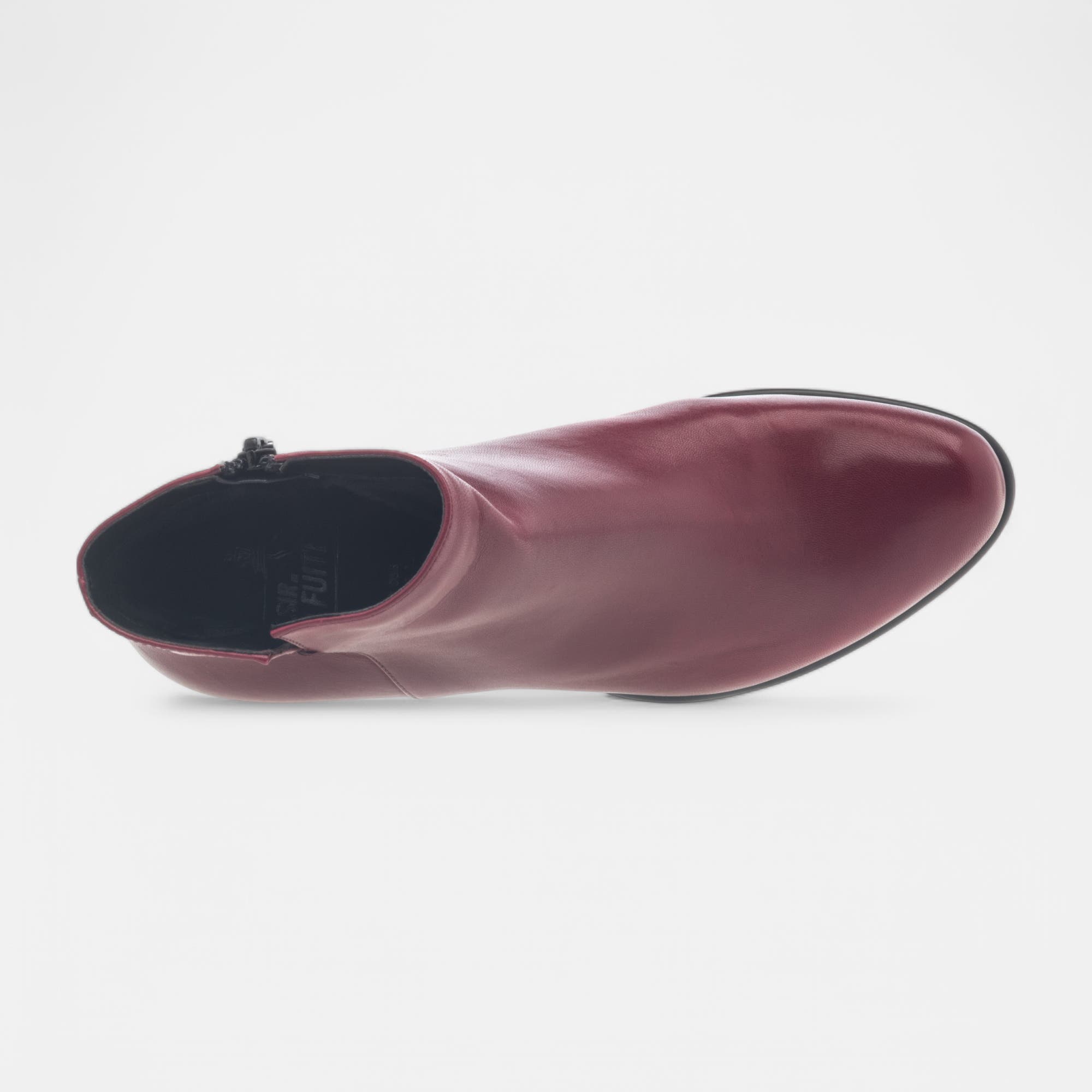 Bottines Femme en cuir rouge