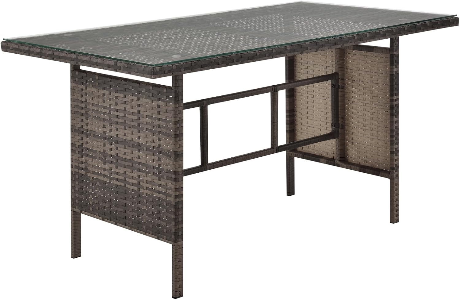 SVITA Monroe Garten-Lounge Set Polyrattan Lounge-Möbel Sitzgruppe Braun