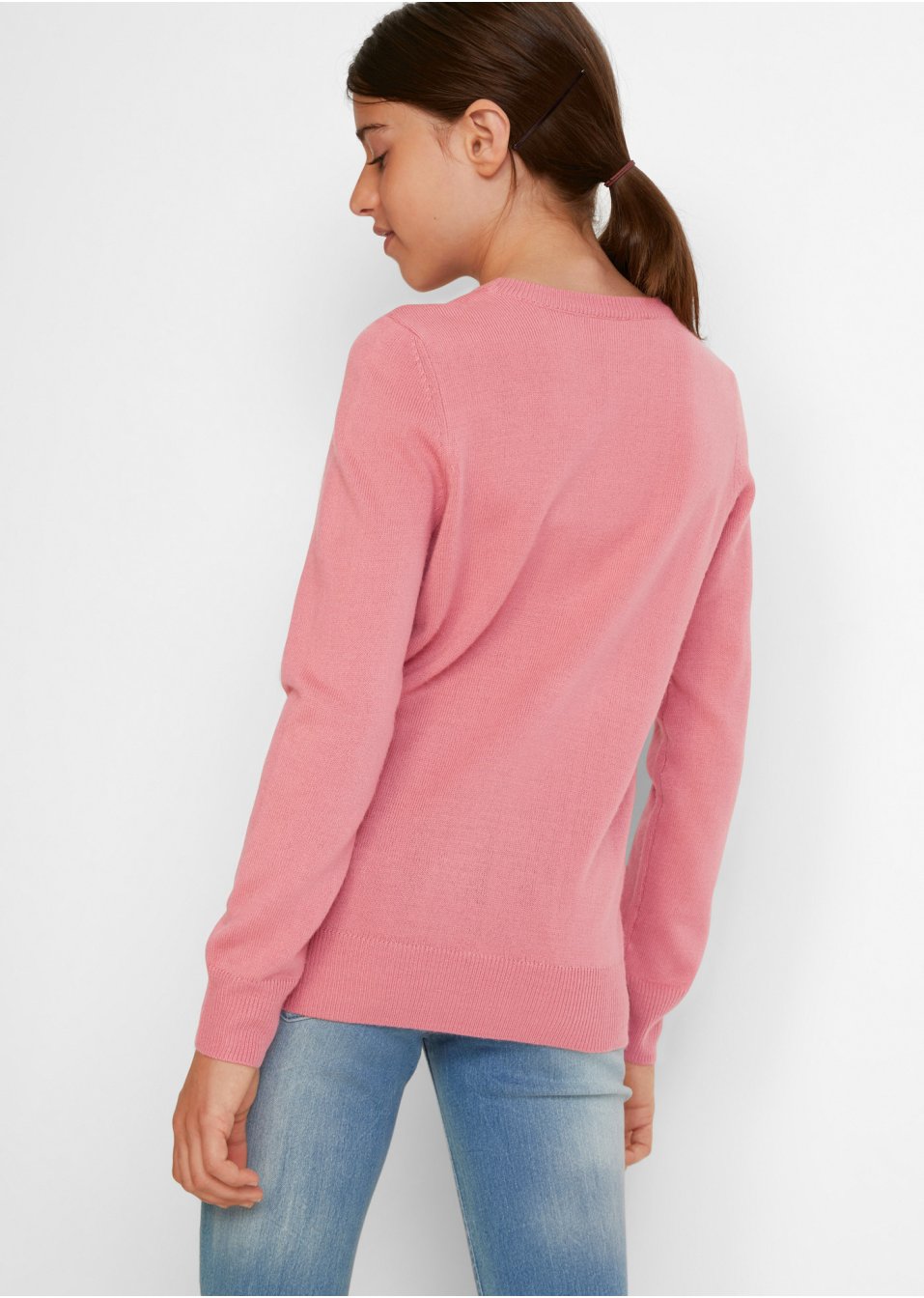 Pull en maille fille avec paillettes