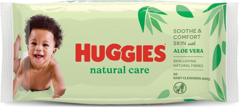 Huggies - Natural Care - Babydoekjes - 56 st