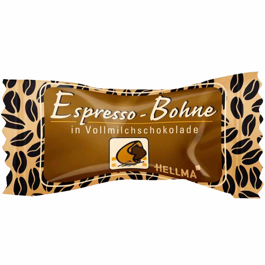 Hellma Espresso Bohne in Vollmilchschokolade 380 Portionen 418g MHD:28.2.26
