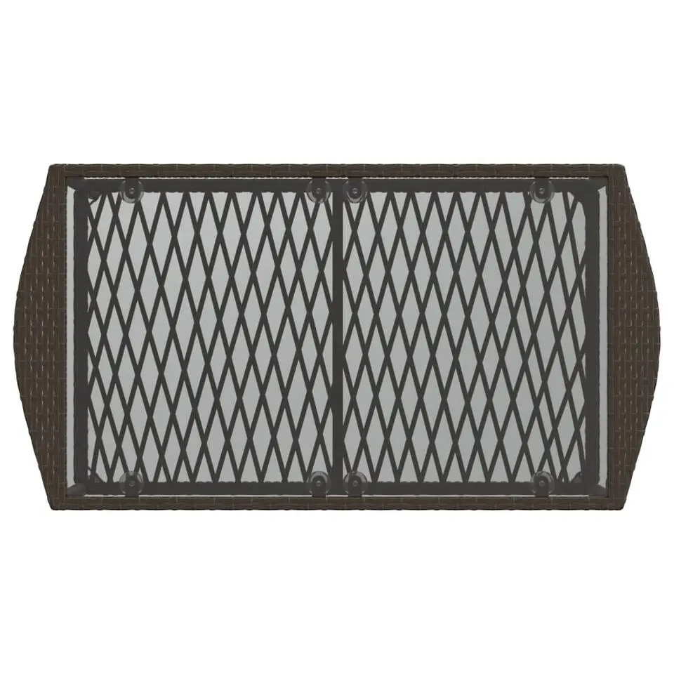 vidaXL - Loungeset - Bruin - Poly rattan