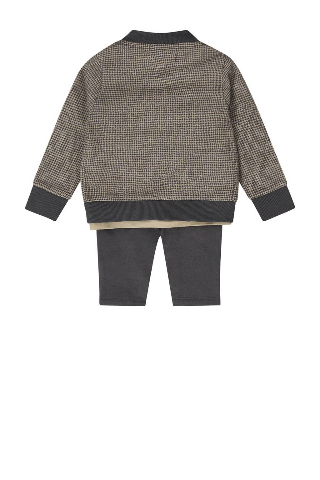 Dirkje jasje+shirt+broek grijs/beige