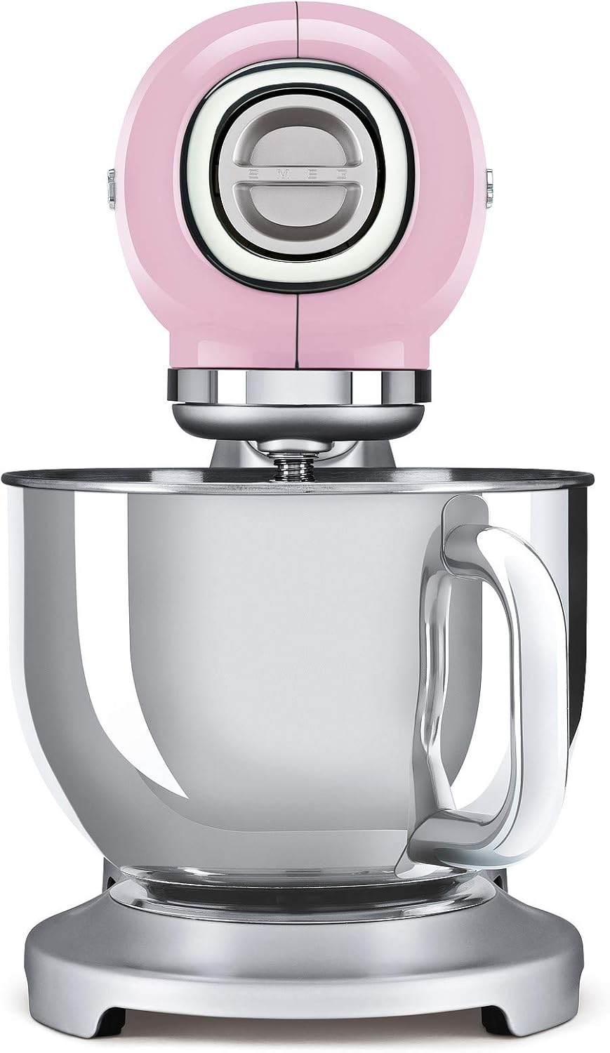 Smeg, Robot Pâtissier SMF02BLEU, 10 Niveaux de Vitesse, Fonction Mise en Marche Progressive, Bol 4,8 L, Verrouillage Moteur de Sécurité, Batteur Plat, Crochet et Couvercle Fournis, 800W, Noir