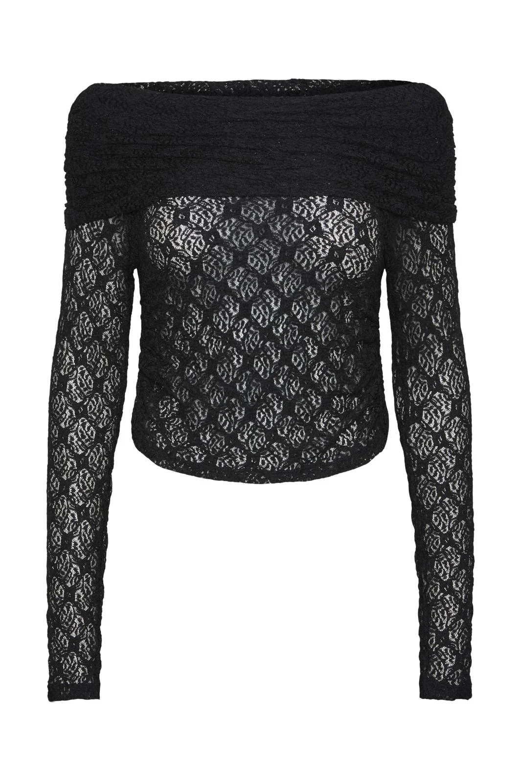Pieces Pcnaya caya Ls Off Shoulder Lace Top Jit