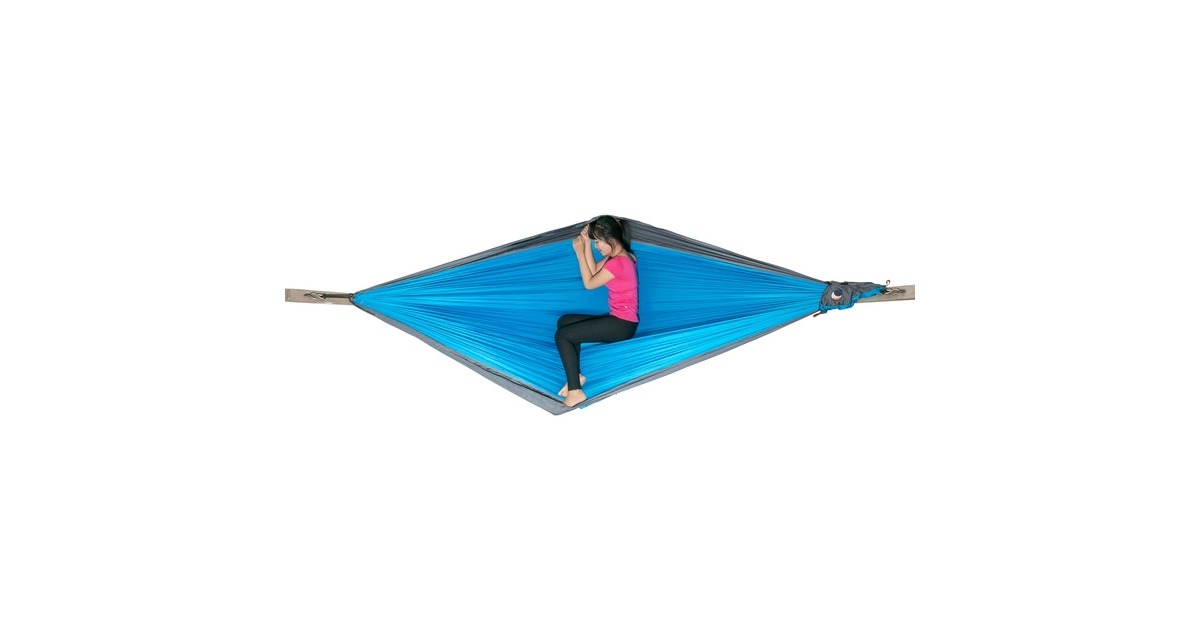 Ticket to the MoonOriginal hangmat Aqua / Dark Grey  (Blauw/donkergrijs, TMO1503)