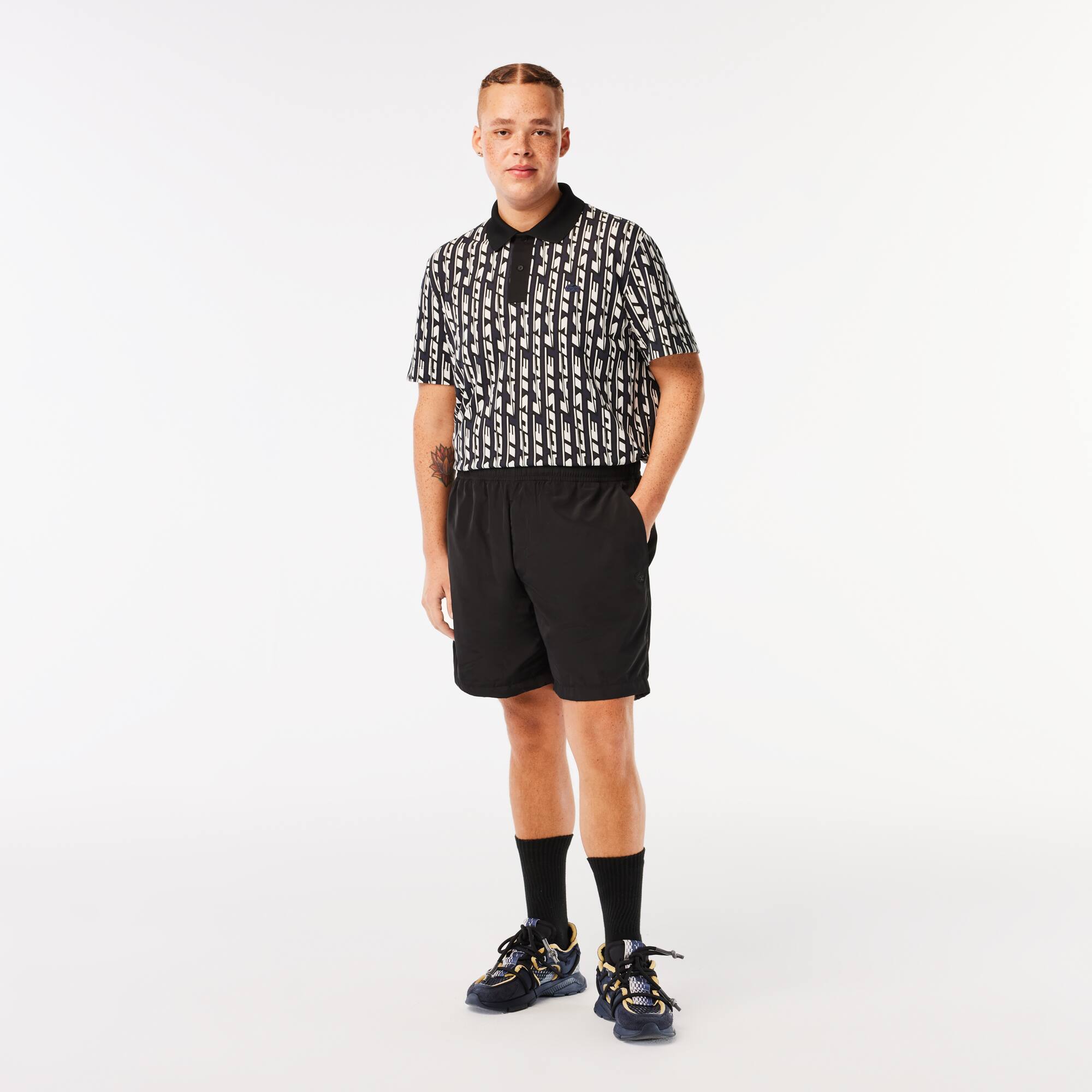 Short homme Lacoste en taffetas déperlant Shorts - Noir - Lacoste - Homme
