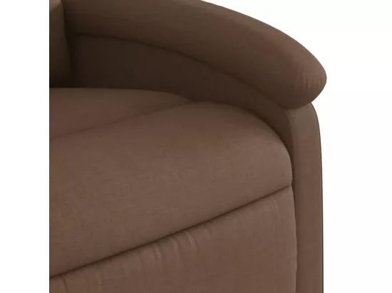 Fauteuil massant inclinable Marron Tissu