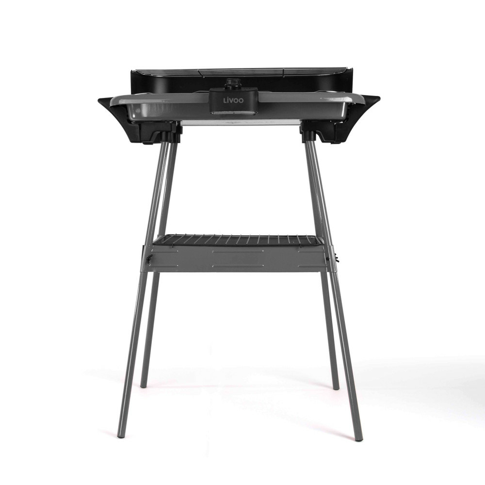 Barbecue sur pieds et gril de table électrique gris