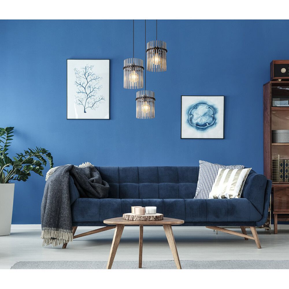 TAKLAMPE GLOBO GORLEY 47CM SVART