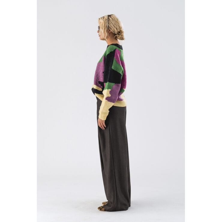 Lollys Laundry ZolaLL Pants Dark grey melange