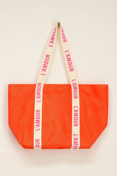 Oranje shopper l'amour