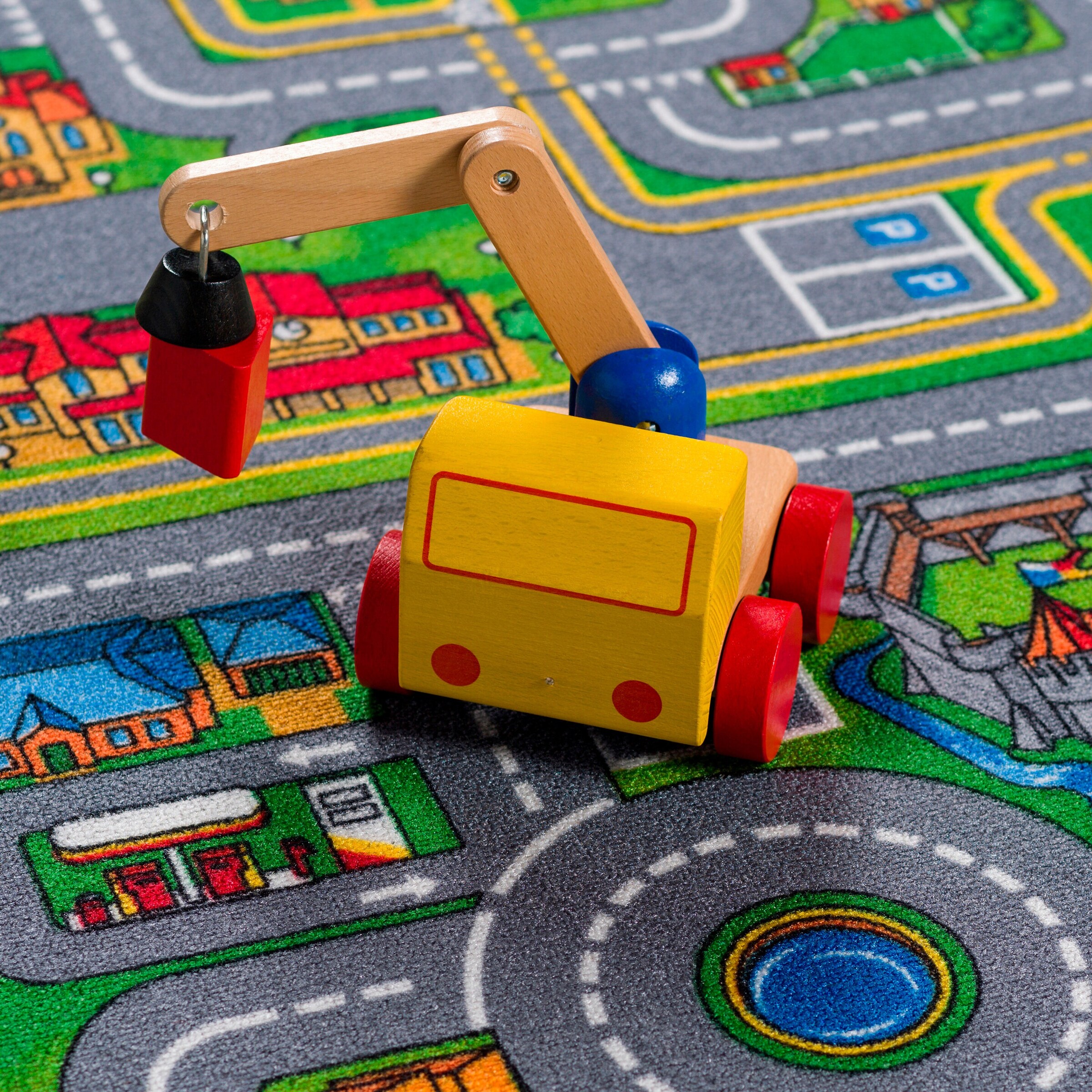 Snapstyle Kinder Spiel Teppich Abenteuerland Bunt Bunt
