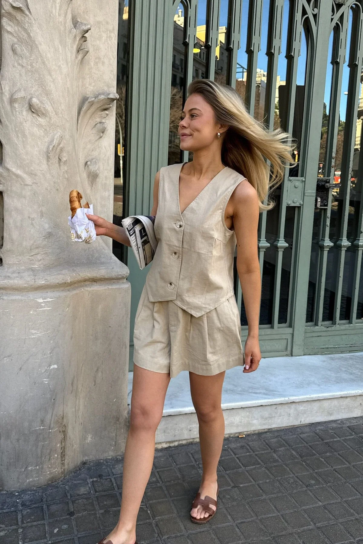 BYIC Celinaic Vest sand sand