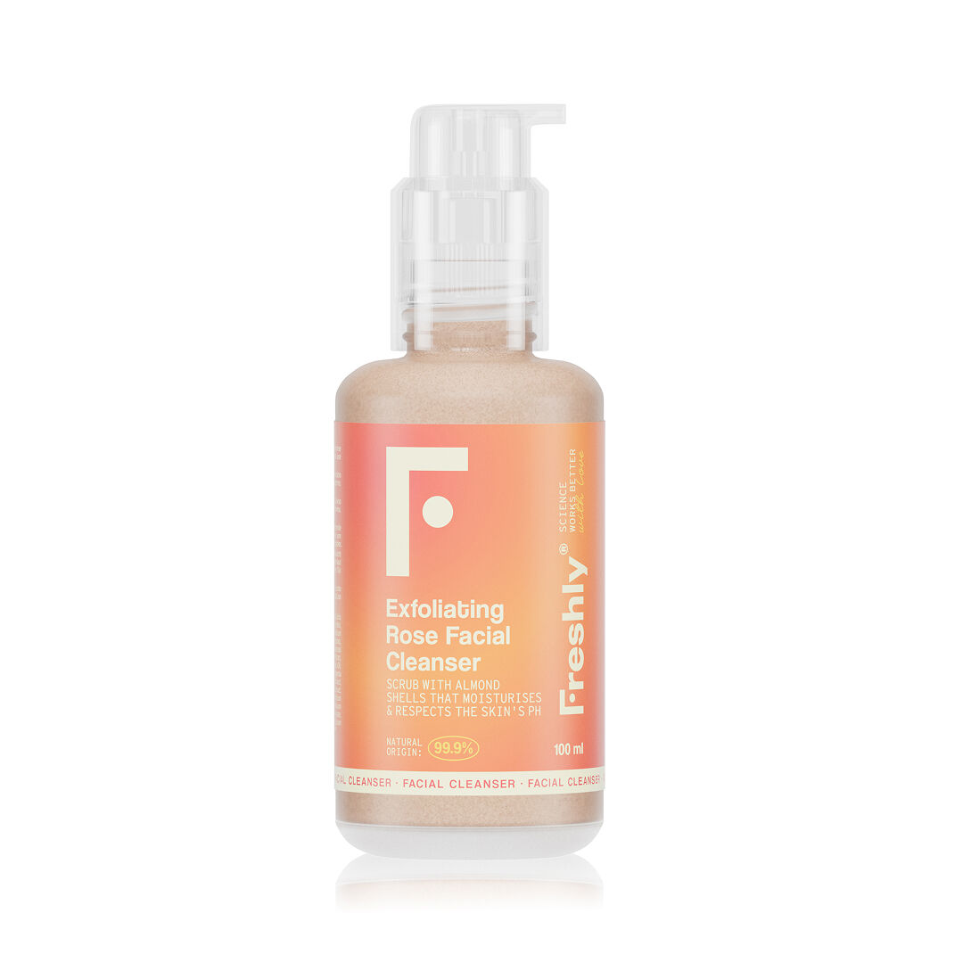 FRESHLY  Gel de Limpeza Exfoliante - Exfoliating Rose Facial Cleanser - 100ml