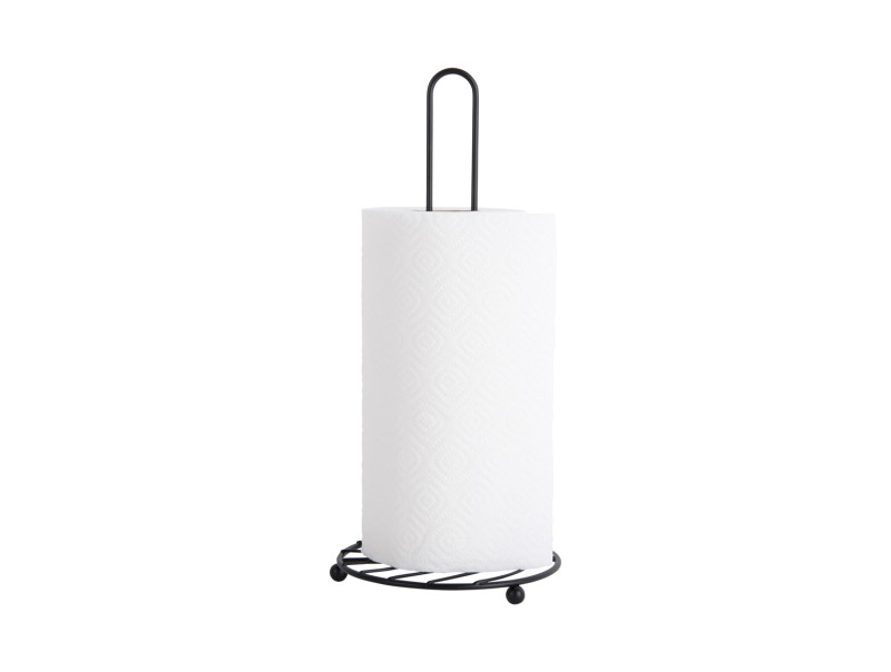 Kitchen Roll Holder Wired PT4057BK Black