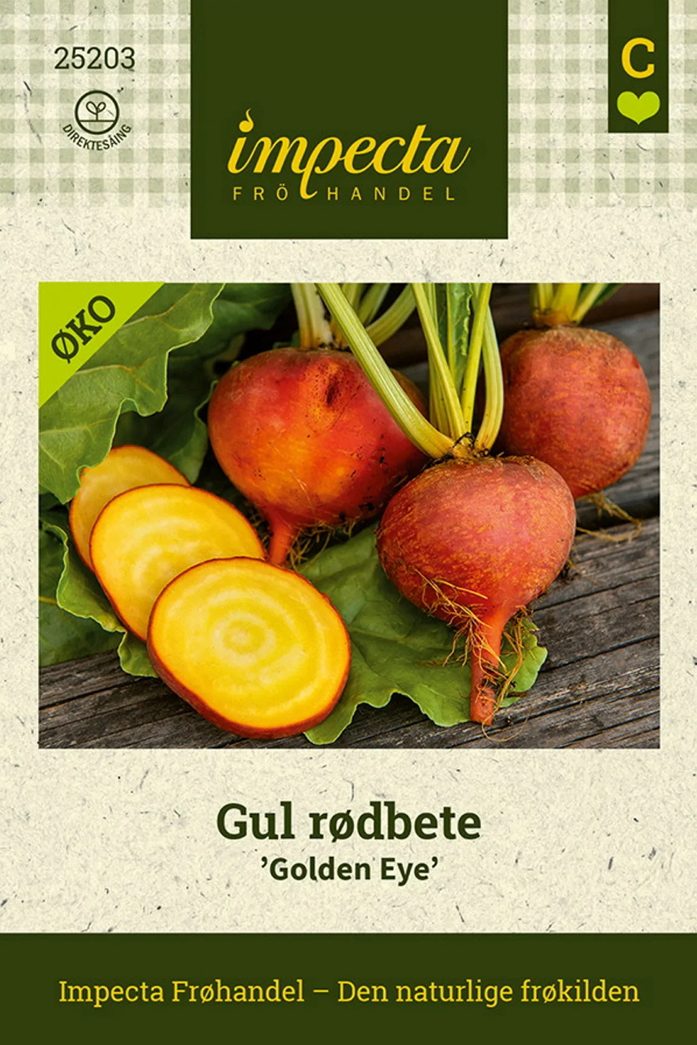 Beta vulgaris 'Golden Eye' Gul rødbete 'Golden Eye'