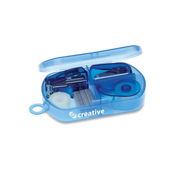 GiftRetail MO7623 - BUROBOX Set papet. en boîte plastique