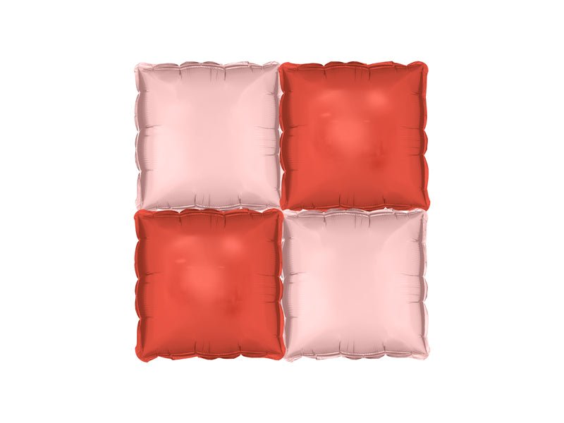Rood Roze Ballonnen Muur Leeg 35cm 4st