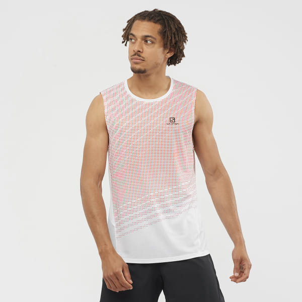 Débardeur trail SALOMON T SHIRT SENSE AERO TRAIL TANK M WHITE /FI