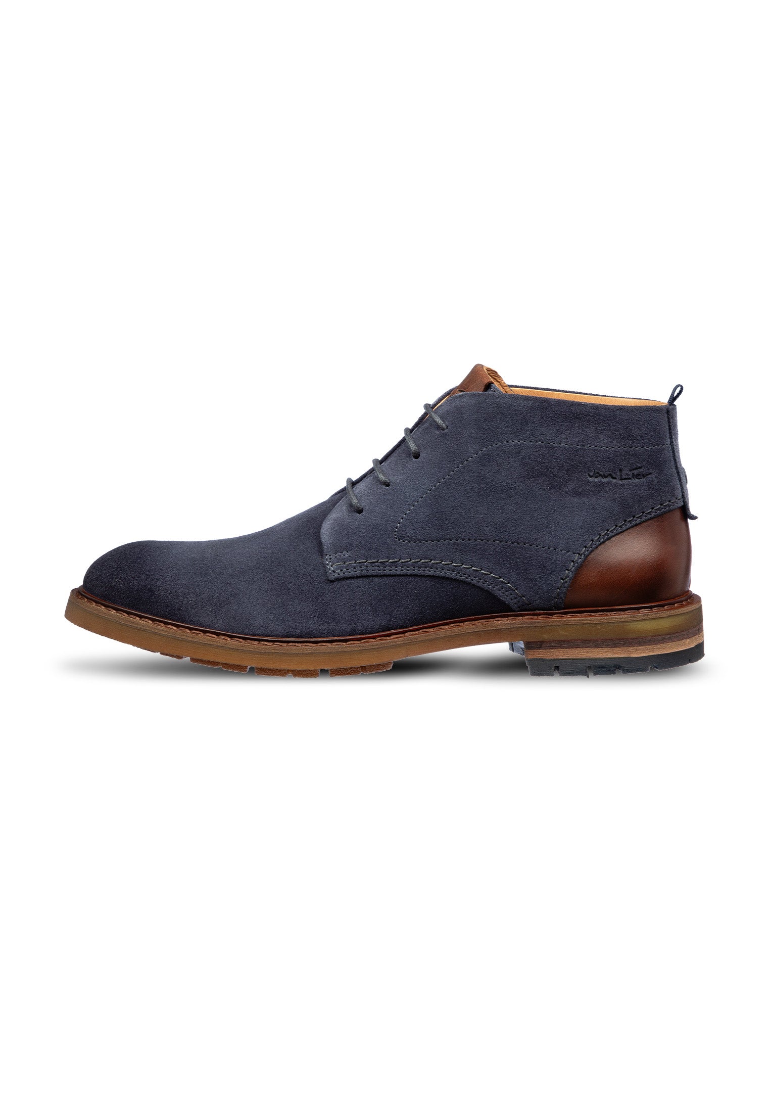 Metal blauw suède Dino boot