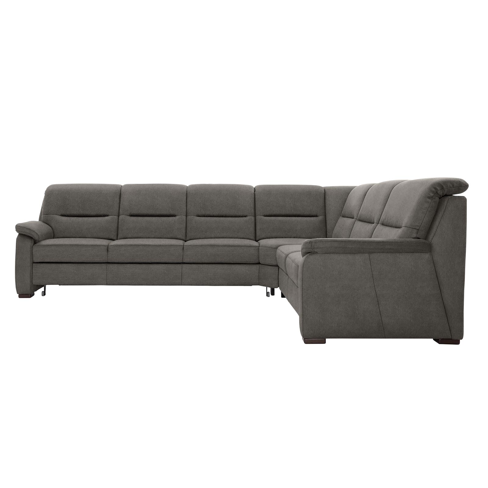 polsterpower Ecksofa - Belle grey - Basismodell - rechts
