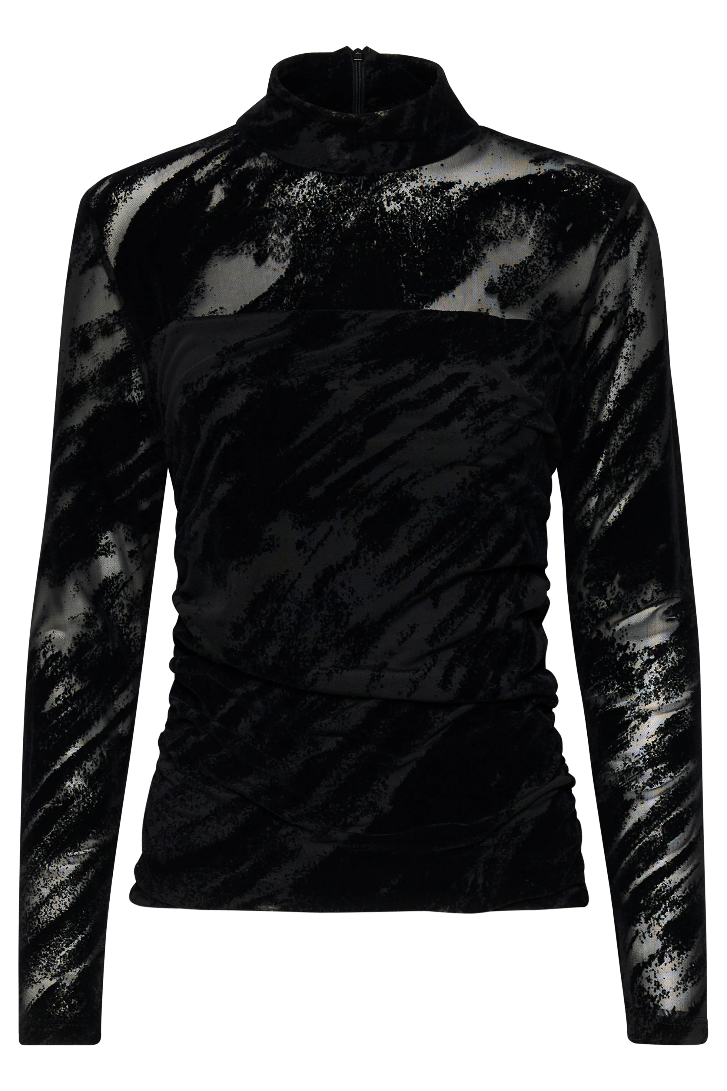 GESTUZ  FlikkaGZ ls bluse - sort