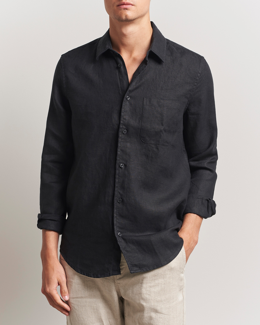 Samsøe Samsøe Liam Linen Shirt Black