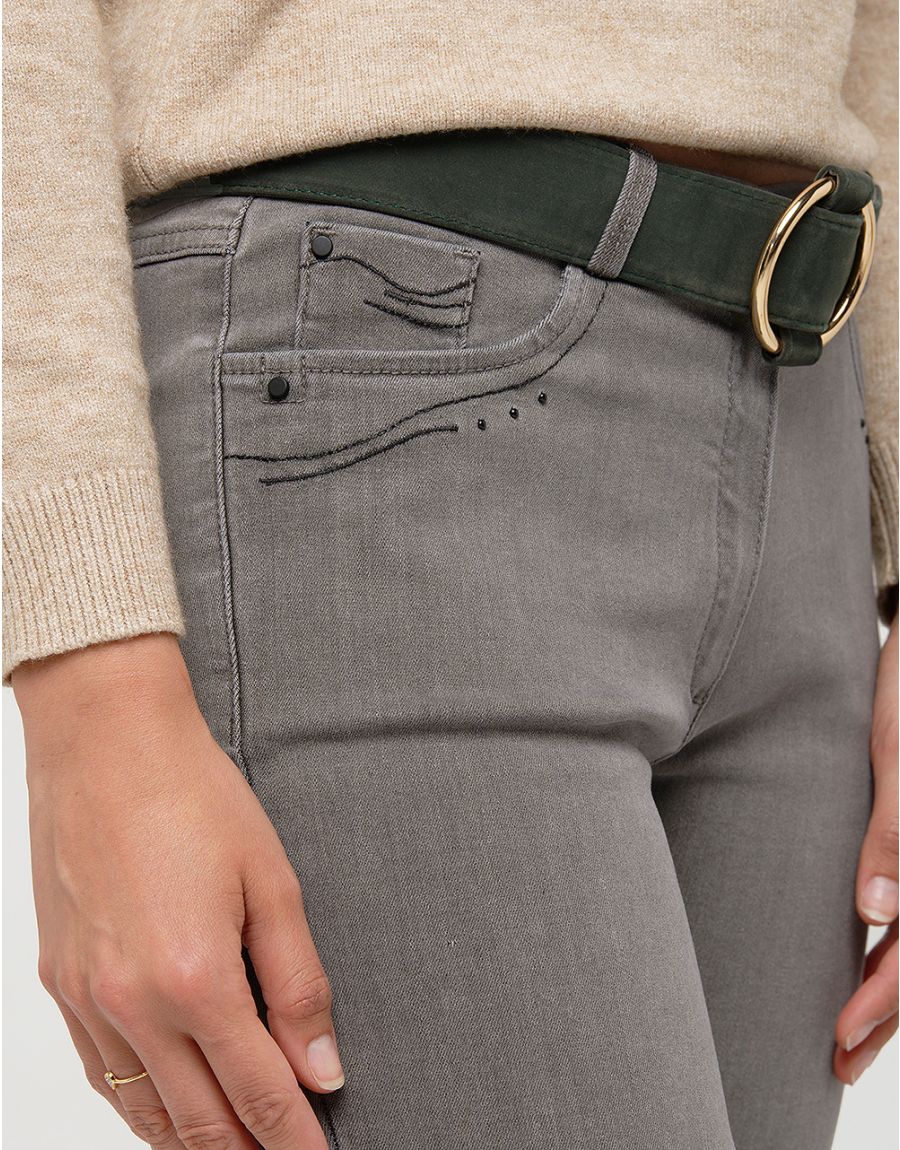 Jean gris slim stretch