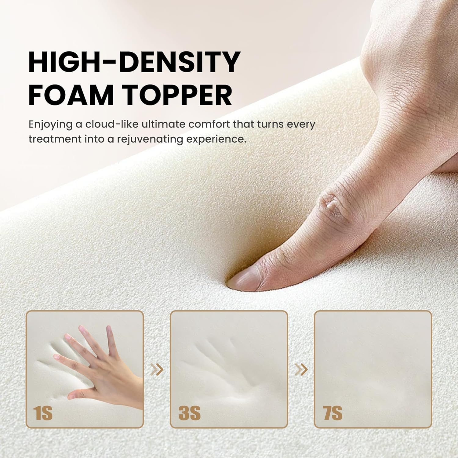 Wimpern Bettmatratze & Bettmatratze Bezug, Schaum Wimpern Bett Topper, Ergonomische Gebogene Wimpern Liege Matratze für Spa-Massage und Schönheitssalon