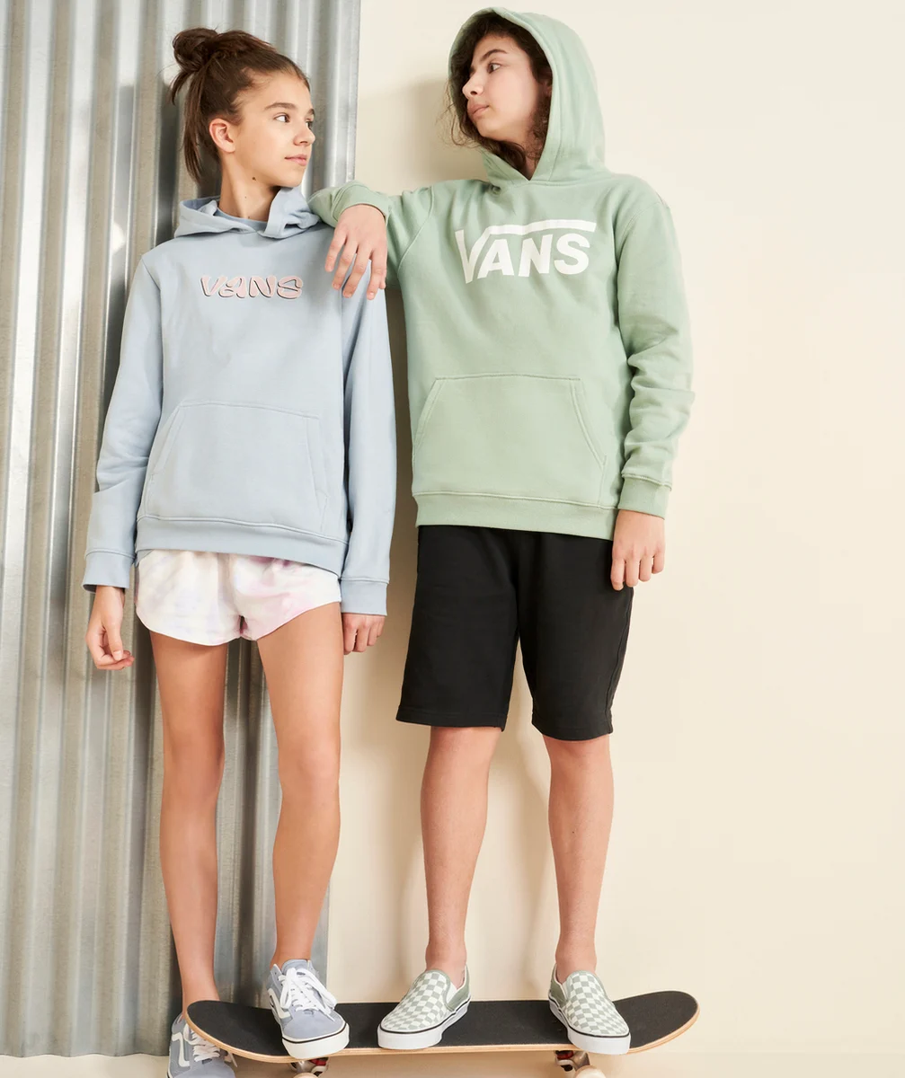VANSSWEAT À CAPUCHE FILLE BLEU 