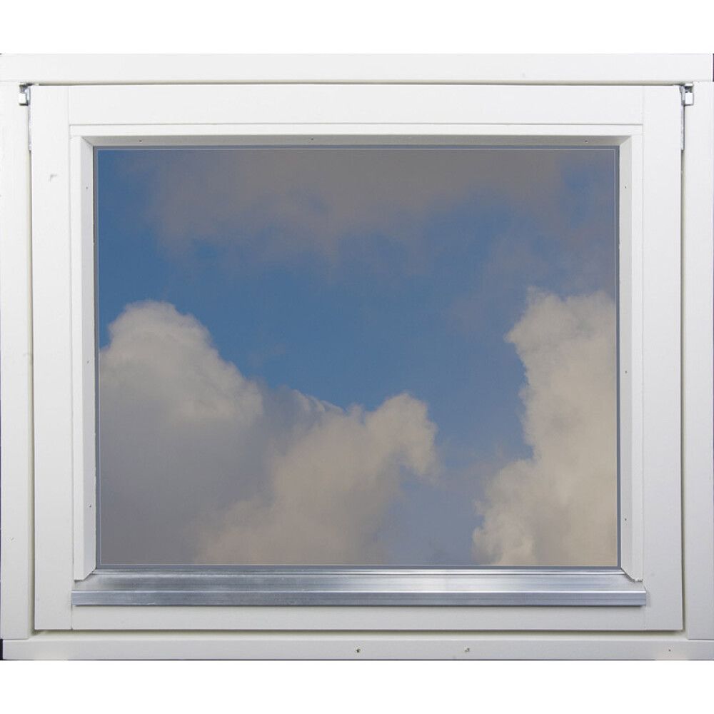 VINDU SMØLAVINDUET TOPPSVING 79X79CM 2-GLASS HVIT