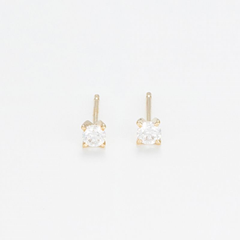 Boucles d'oreilles Or Jaune et Diamant