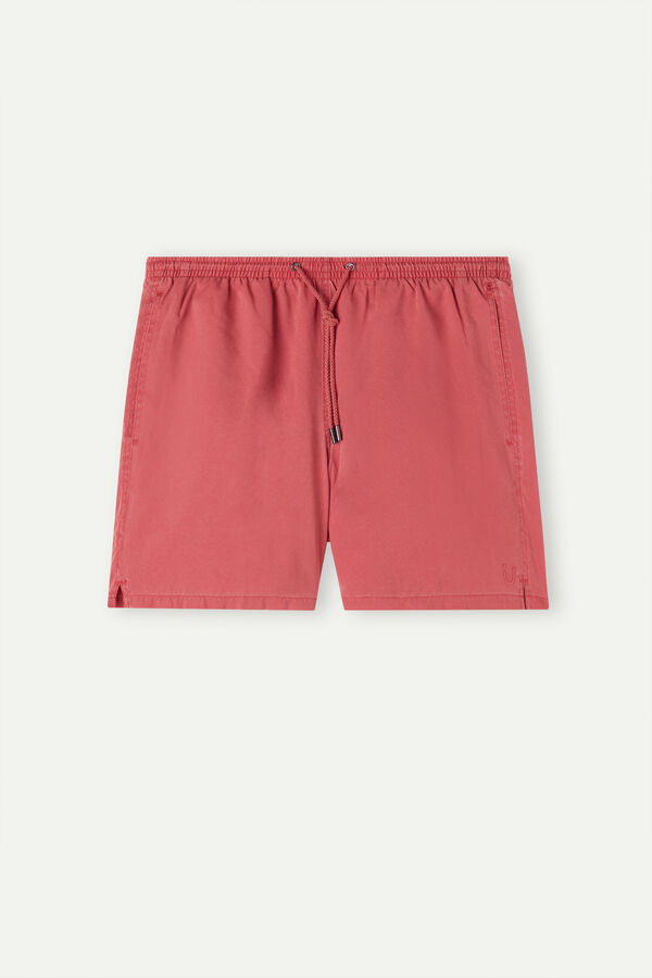 Maiô boxer com lavagem stone wash