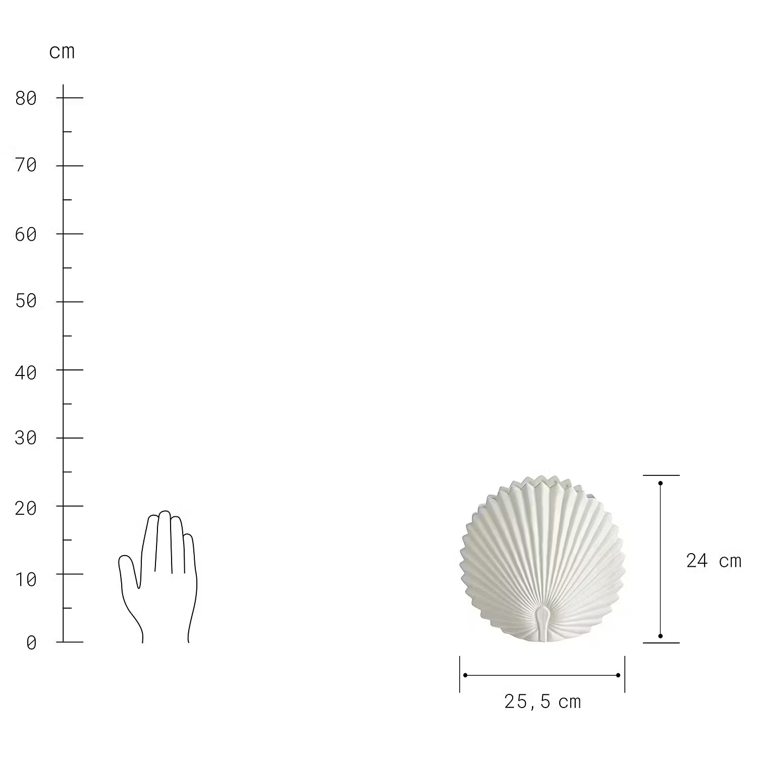 LEAF Vase Palmblatt