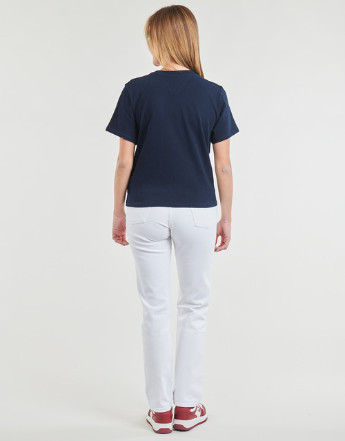 Tommy Jeans - TJW BXY RAINBOW FLAG TEE - Marine