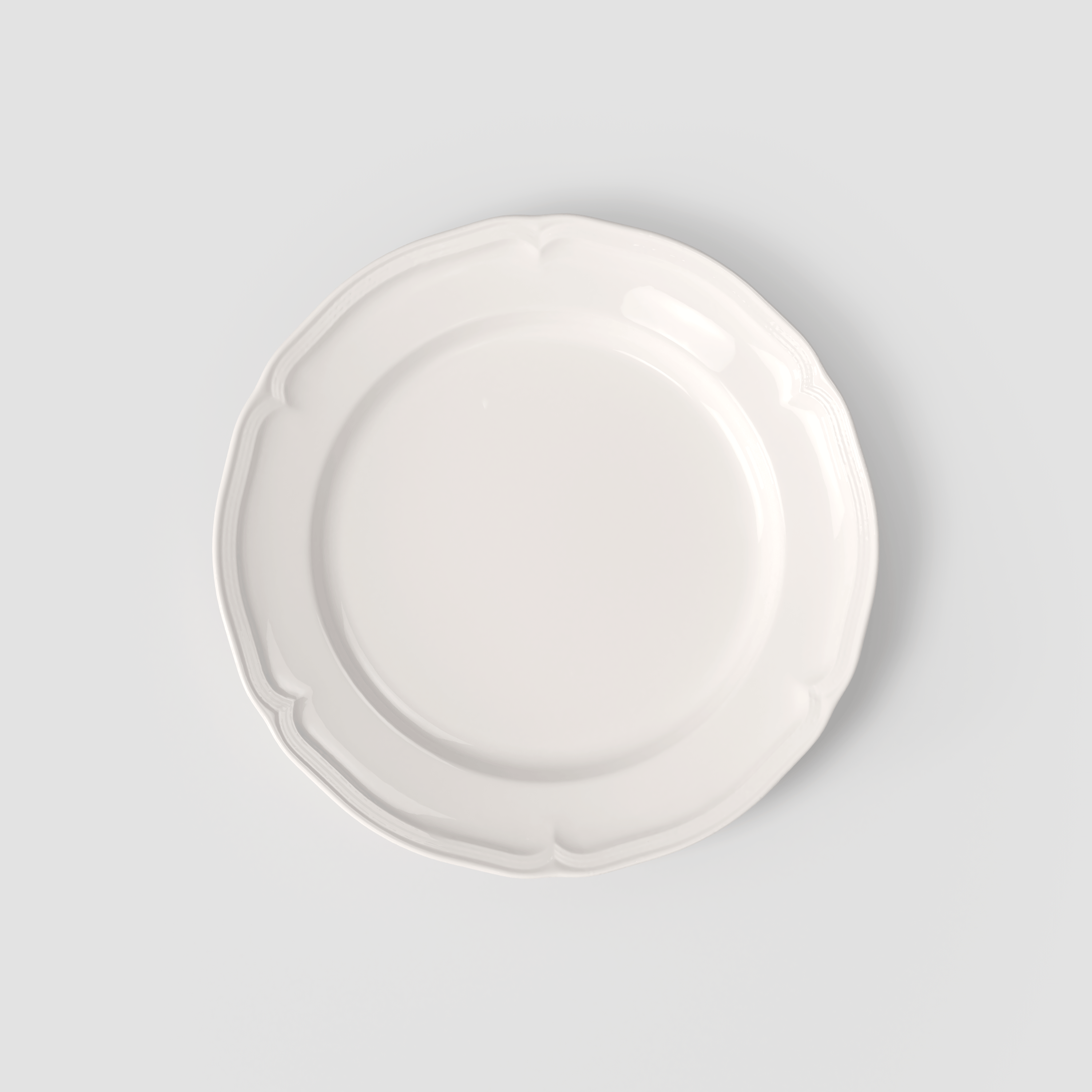 Manoir Dinner plate White, 10.6'', Premium Porcelain