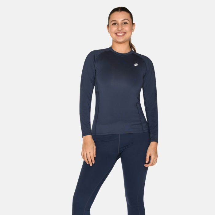 Zebdia Dame Undertøj og basislag Baselayer LS Tee Blå