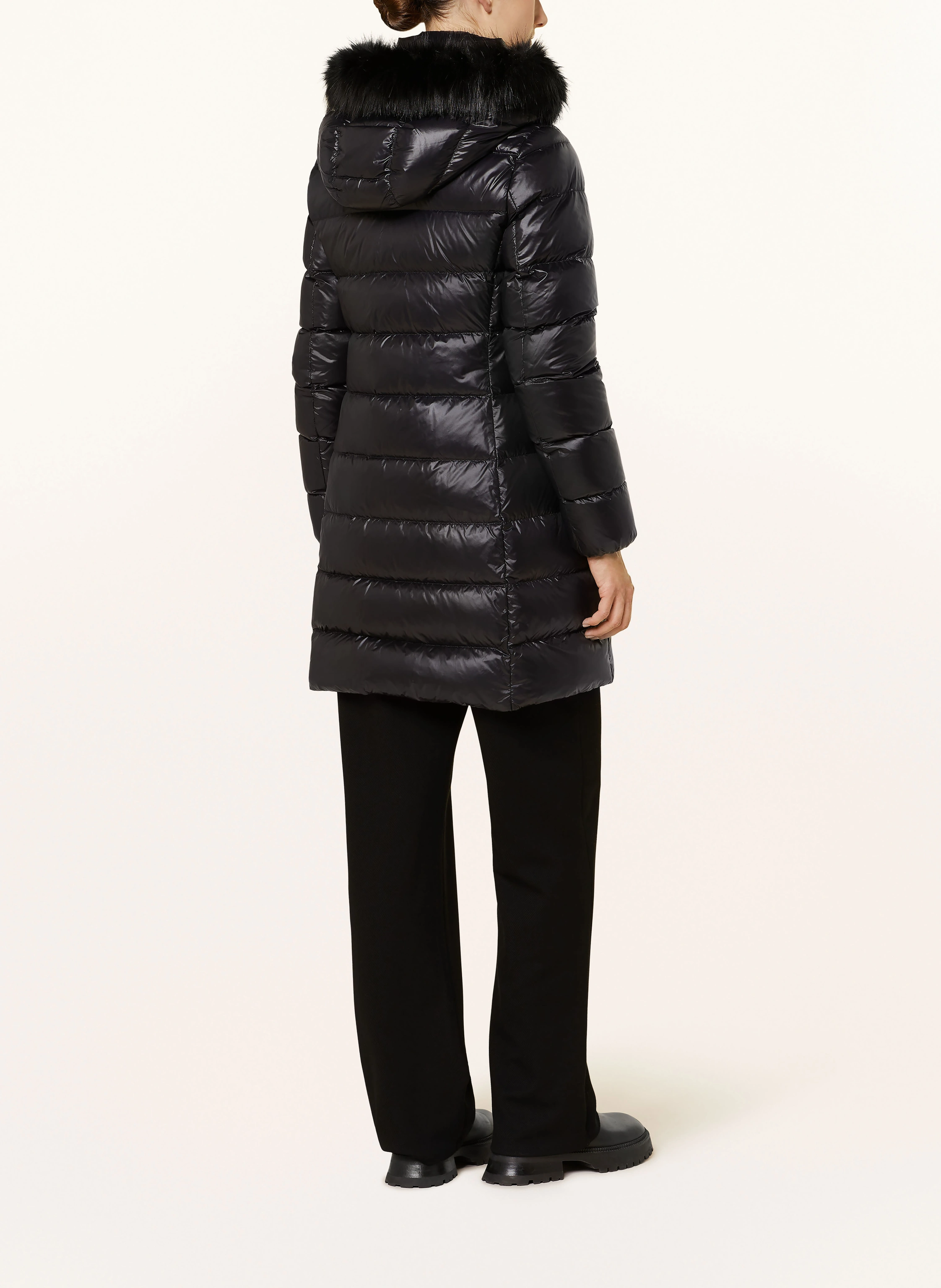 TOMMY HILFIGER Daunenmantel GLOSS DOWN TYRA mit Kunstpelz