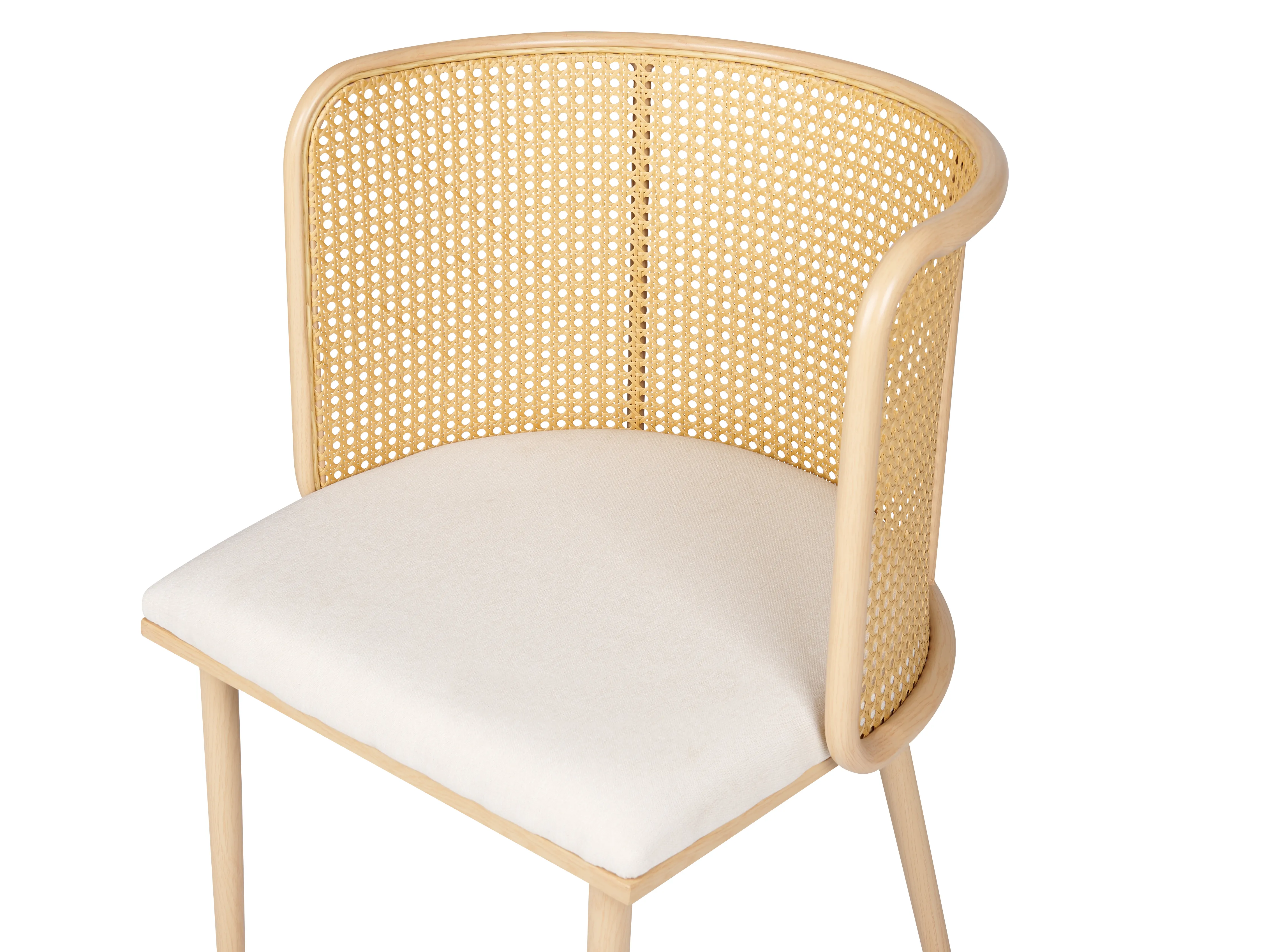 Set van 2 eetkamerstoelen KOBUK Metaal Lichtbruin