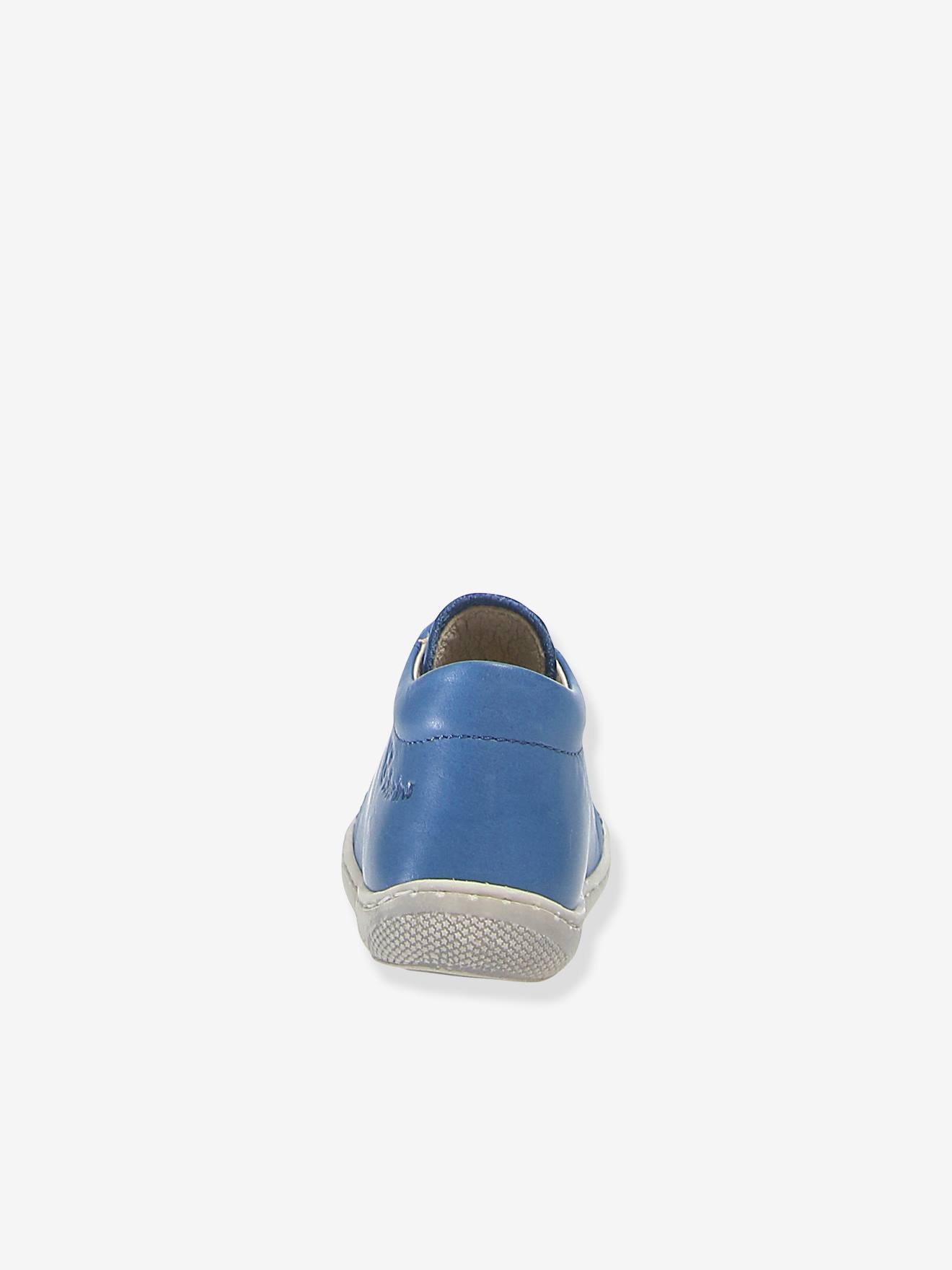 Botas para Bebê Menino NATURINO® First Steps, Azul Claro, Lisas, em Couro Nappa Spazz.Sole.