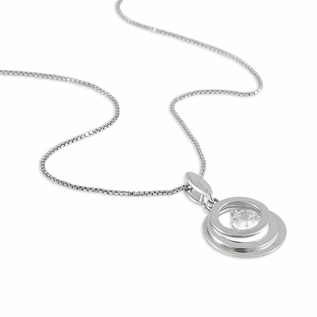 Collier Yoheved Argent Blanc Oxyde De Zirconium