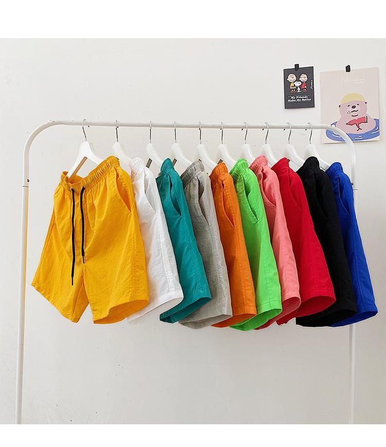 Freehop - Effen shorts met hoge taille en trekkoord