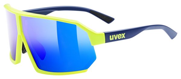 Lunettes Uvex Sportstyle 237 Jaune/Verres Miroir Bleu