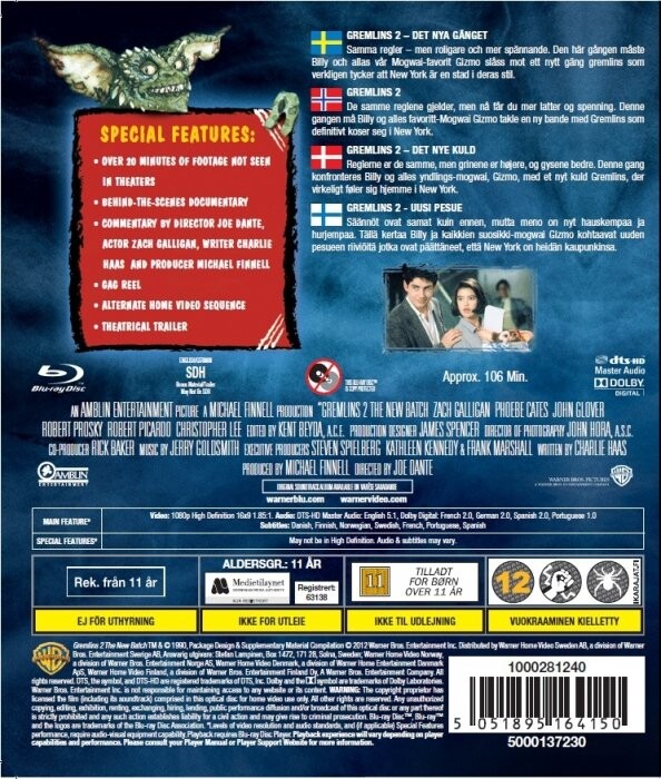 Gremlins 2 - Det Nye Kuld - Blu-Ray